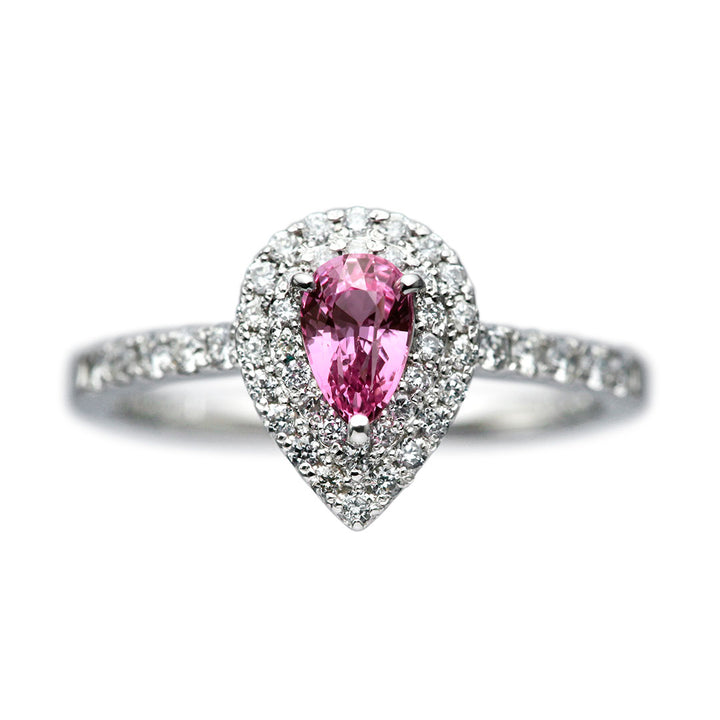 Unheated Padparadscha Sapphire Ring | RS00824
