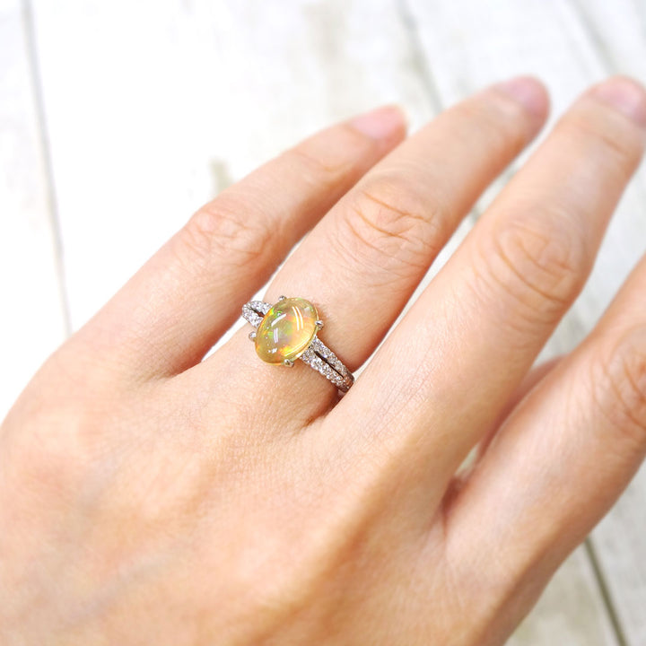Mexican Opal Ring | RX01149