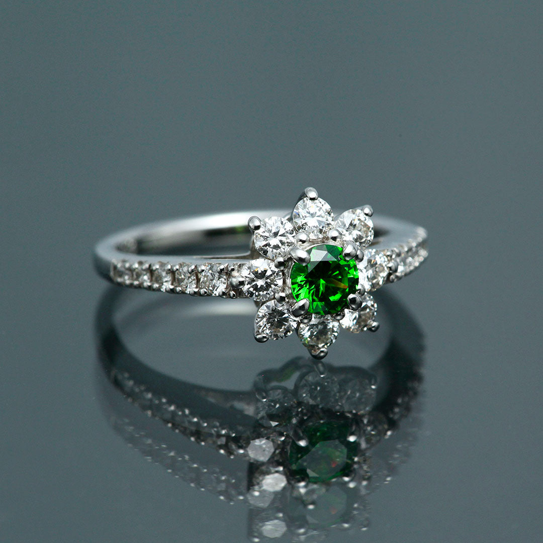 Demantoid garnet ring | RX01337