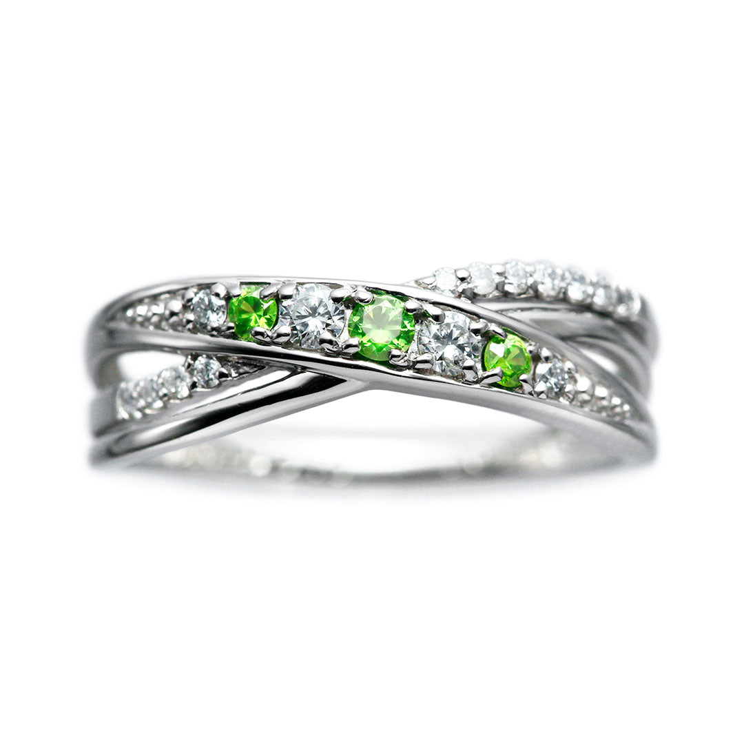 真珠とダイヤモンド風ストーンのリング color-ring_top.jpg?v=1670144901