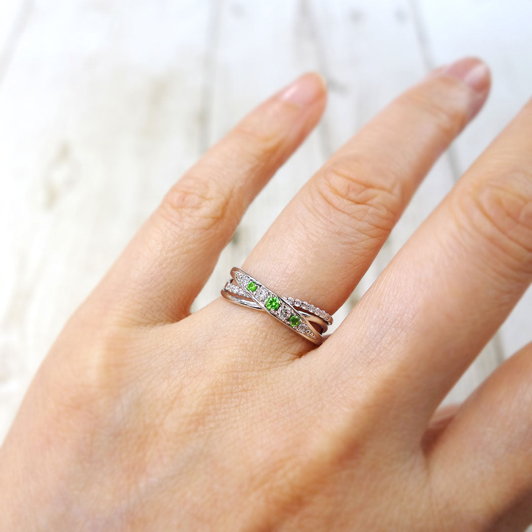 Demantoid garnet ring | RX01392