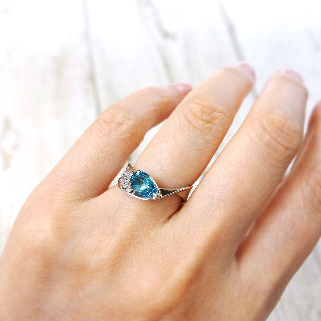 Santa Maria color aquamarine ring | RX01402