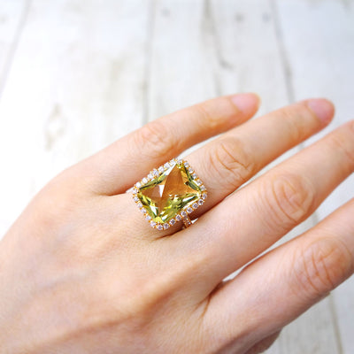 <tc>Lemon Quartz Ring ｜ RX01410</tc>