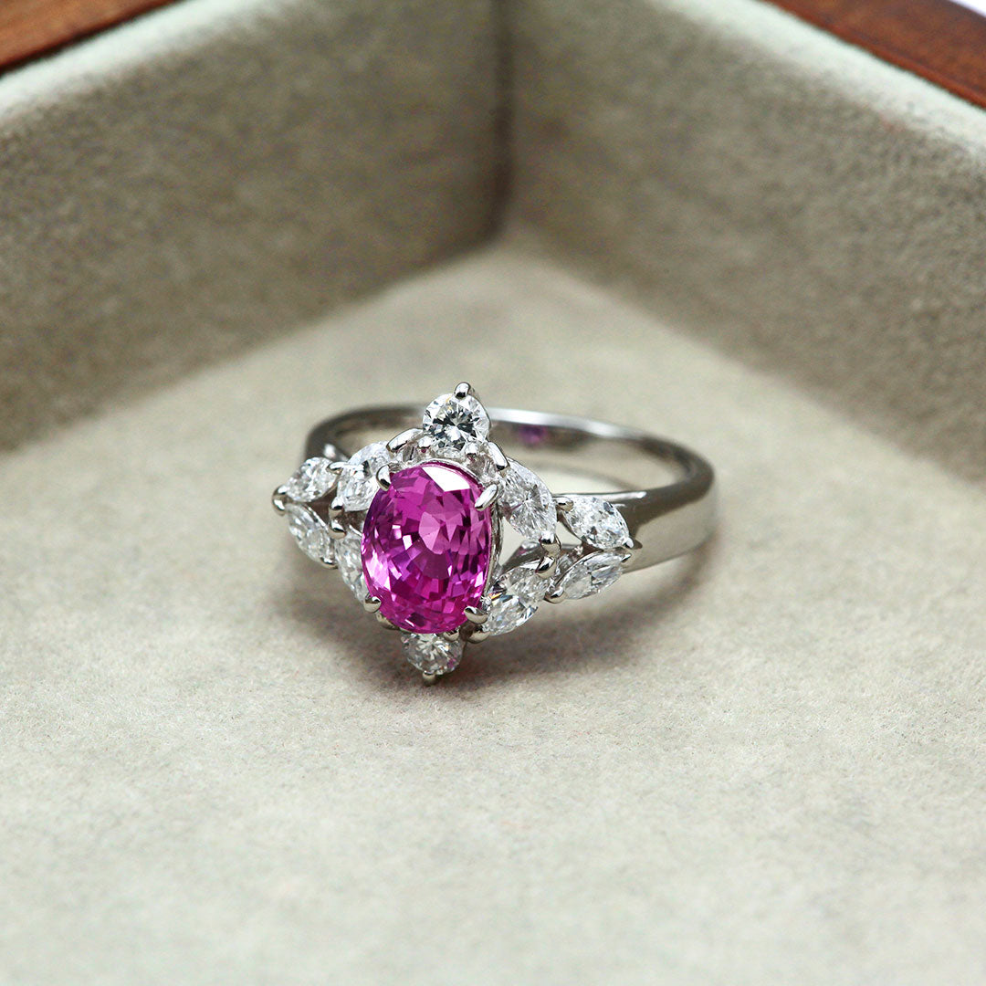 Pink Sapphire Ring | TAK0113