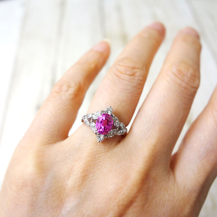 Pink Sapphire Ring | TAK0113