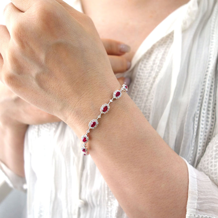 Ruby (pigeon blood) bracelet ｜ TAK0203