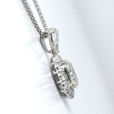 Diamond Necklace | TAK0204 (1.519ct/Very Light Yellow/VS2/Oval Cut)