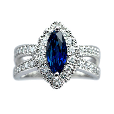 Royal Blue Sapphire Ring | TAK0208
