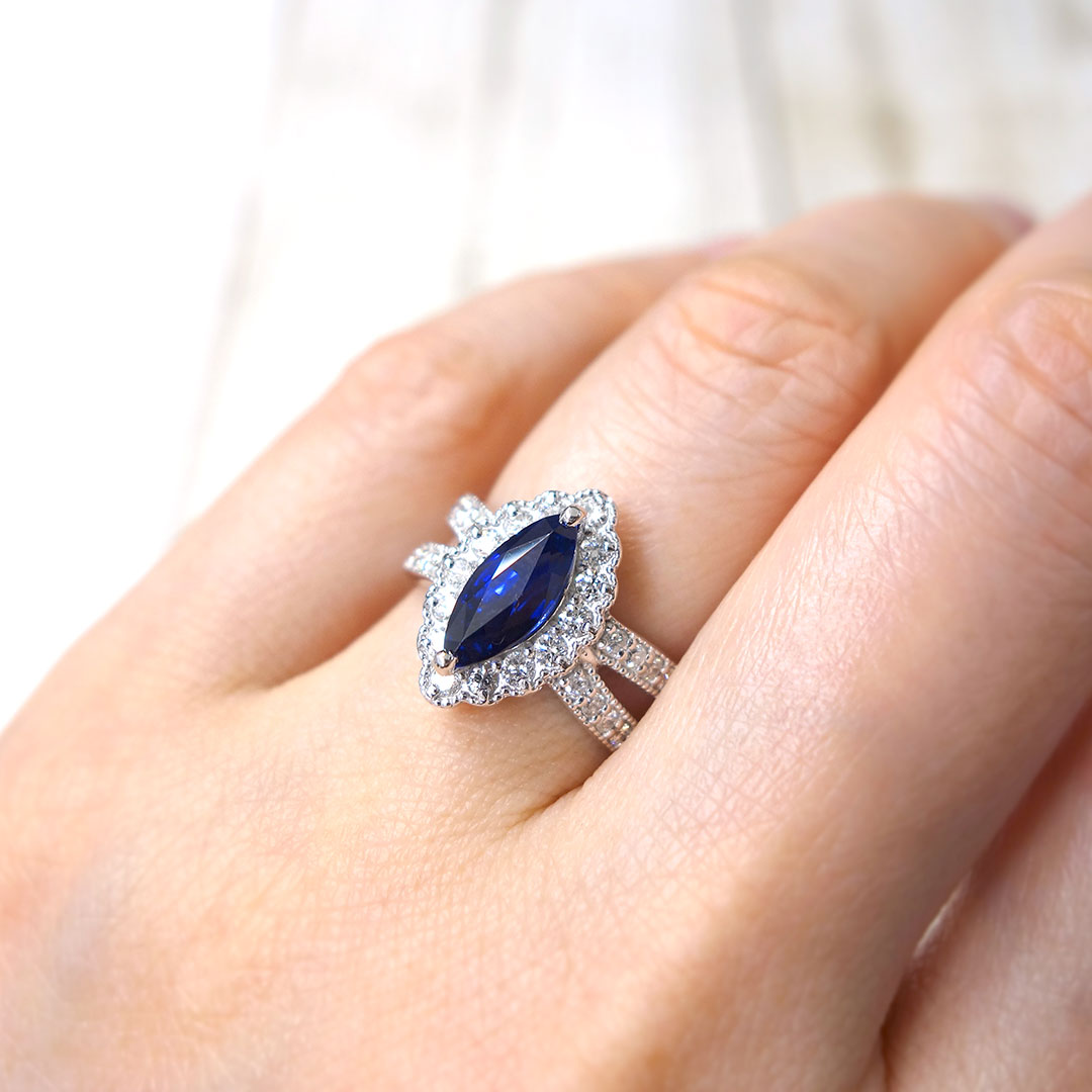 Royal Blue Sapphire Ring | TAK0208