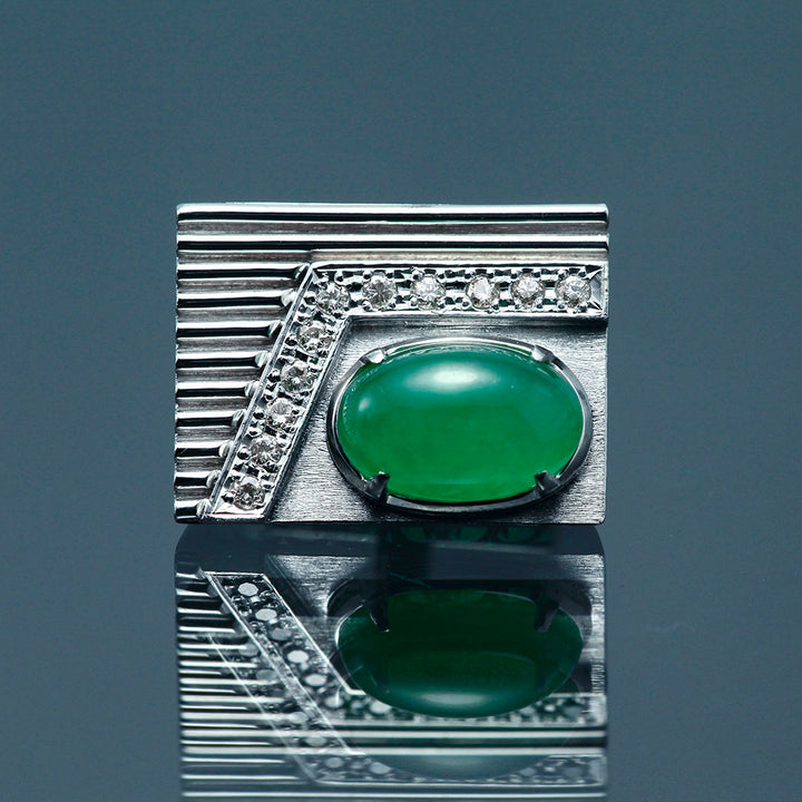 翡翠 カフス ｜ TAK0209