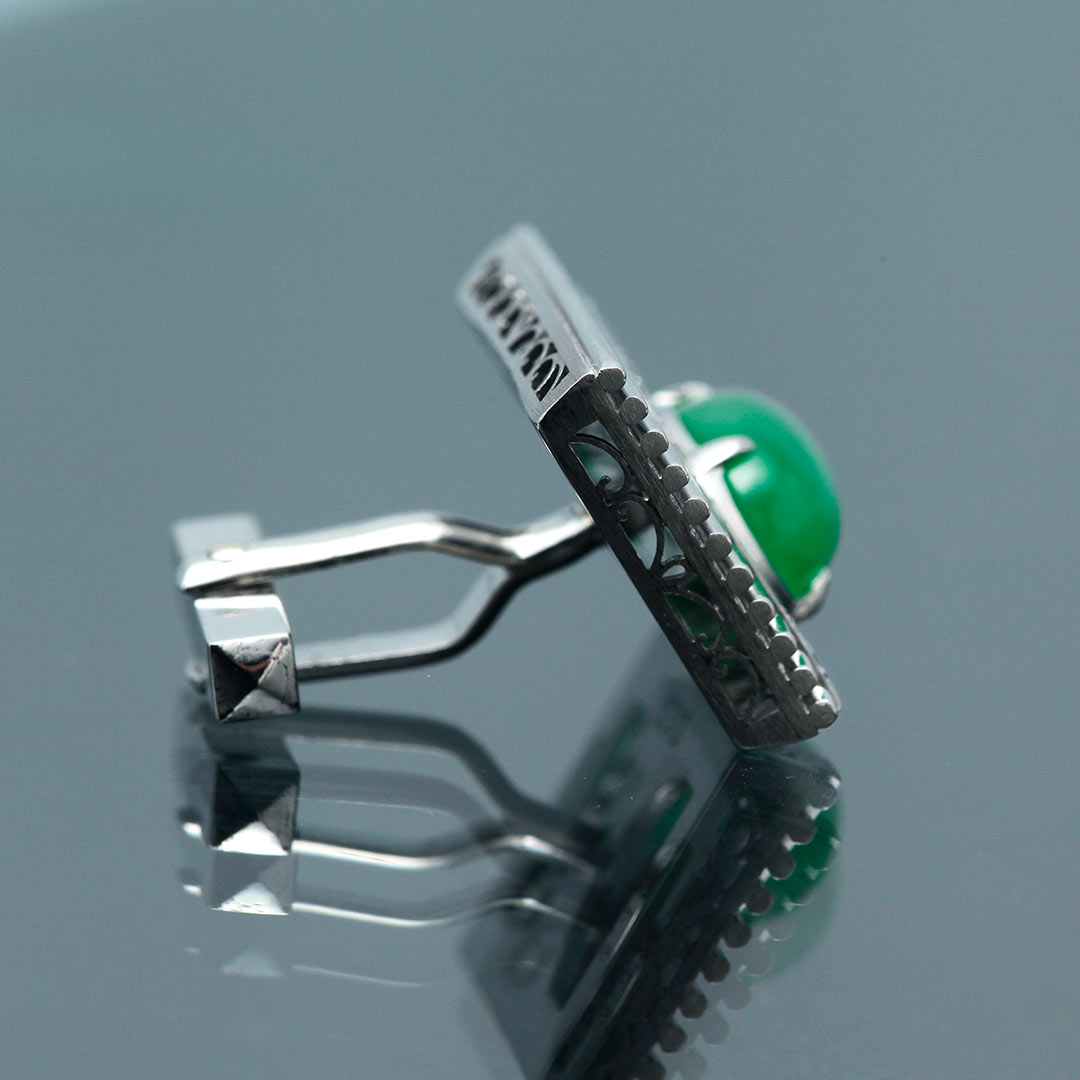 翡翠 カフス ｜ TAK0209