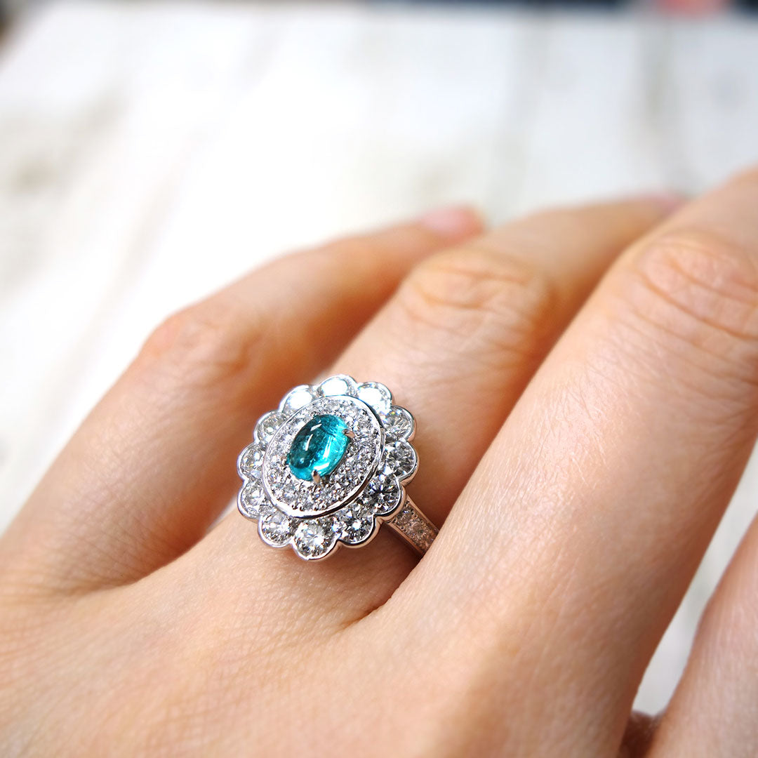 Paraiba tourmaline ring ｜ TAK0210