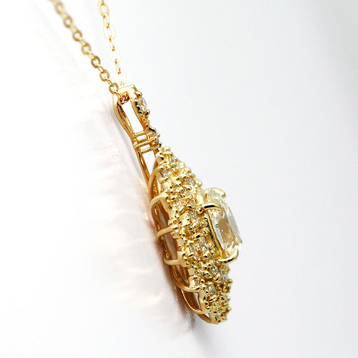 Diamond Necklace | TAK0242 (1.083ct/M/VS2/Oval Cut)