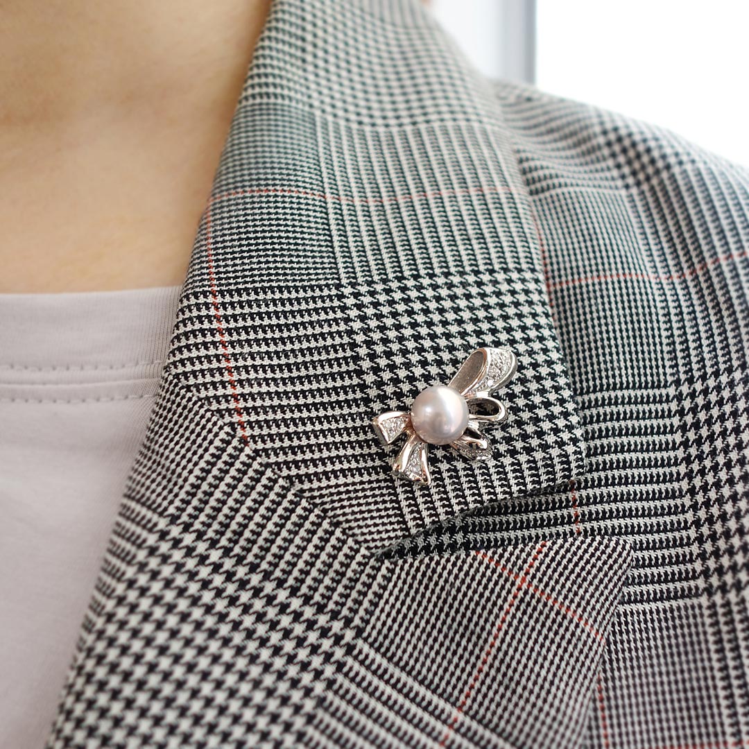 淡水パール タックピンブローチ ｜ TK01665