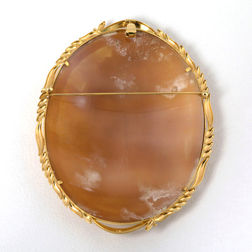 Shell cameo brooch (also for pendant top) | BX00104