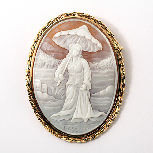 Shell Cameo Brooch (Pendant Top) | BX00239