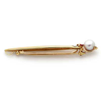Pearl & Ruby Brooch | BX00512