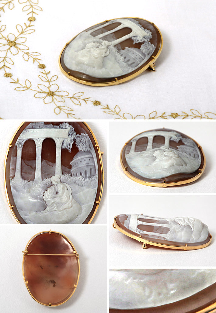 Shell Cameo Brooch (Pendant Top) | BX00554
