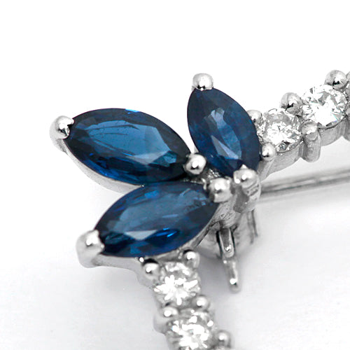 Sapphire & Diamond Brooch ｜ BX00581