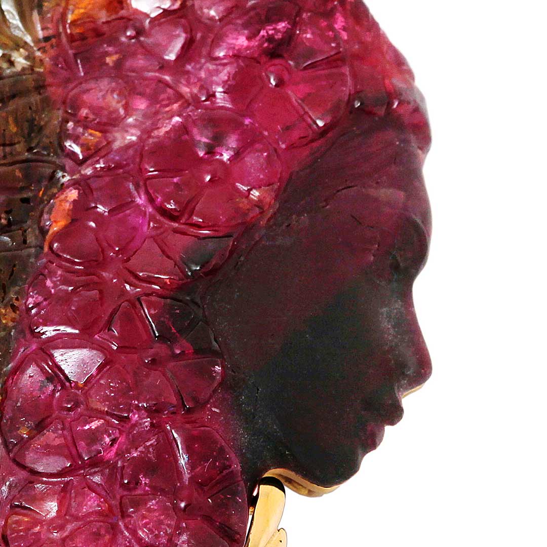 Tourmaline brooch (also for pendant top) | BX00708