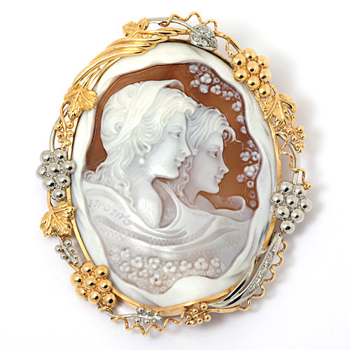 Shell Cameo Brooch (Pendant Top) | BX00975