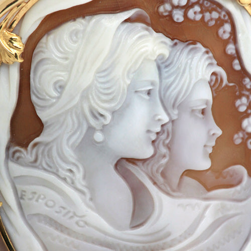 Shell Cameo Brooch (Pendant Top) | BX00975
