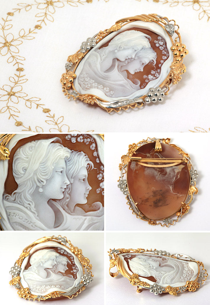 Shell Cameo Brooch (Pendant Top) | BX00975