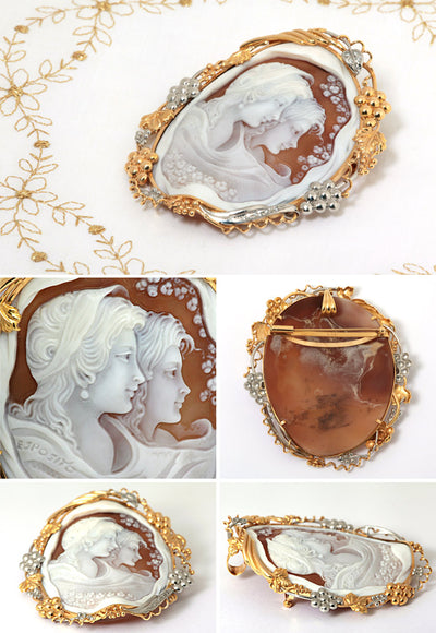 <tc>Shell Cameo Brooch (also used as a pendant top) ｜ BX00975</tc>