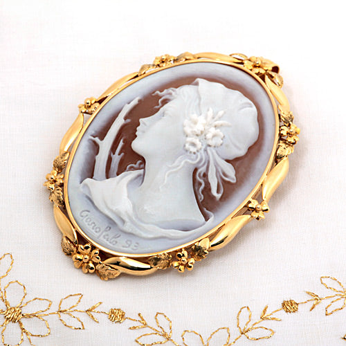 Shell Cameo Brooch (Pendant Top) | BX01000