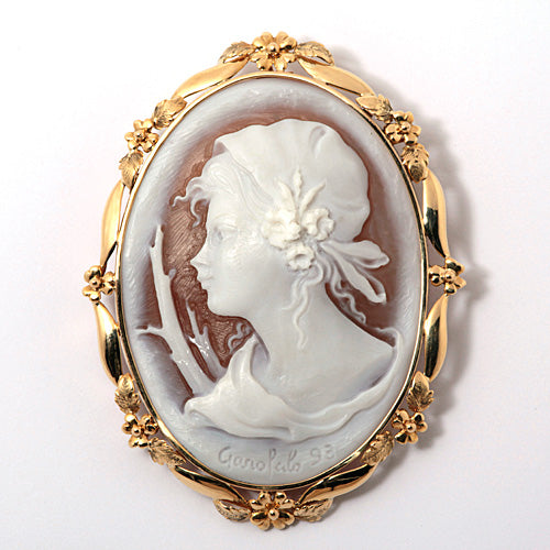 Shell Cameo Brooch (Pendant Top) | BX01000