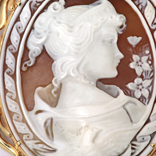 <tc>Shell Cameo Brooch (also used as a pendant top) ｜ BX01007</tc>