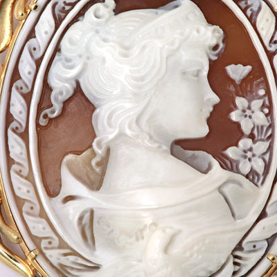 <tc>Shell Cameo Brooch (also used as a pendant top) ｜ BX01007</tc>