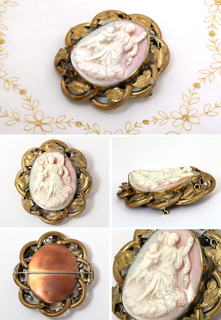 <tc>Pink Shell Cameo Brooch | BX01395</tc>