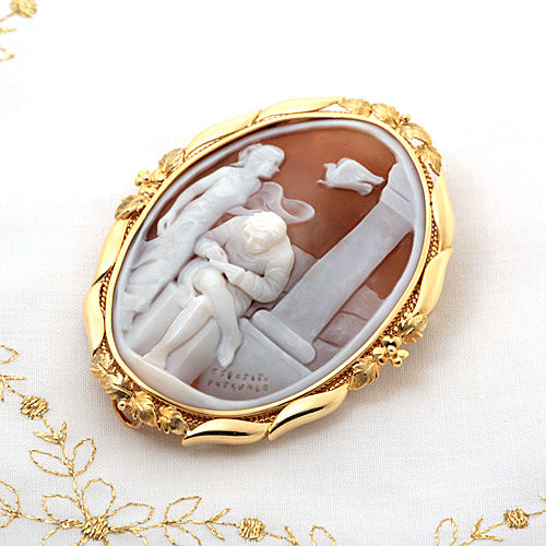 Shell Cameo Brooch (Pendant Top) | BX01400