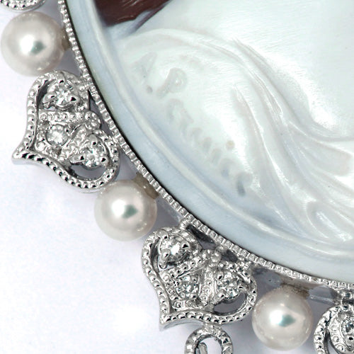 Shell Cameo Brooch (Pendant Top) | BX01499