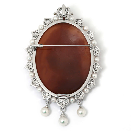Shell Cameo Brooch (Pendant Top) | BX01499