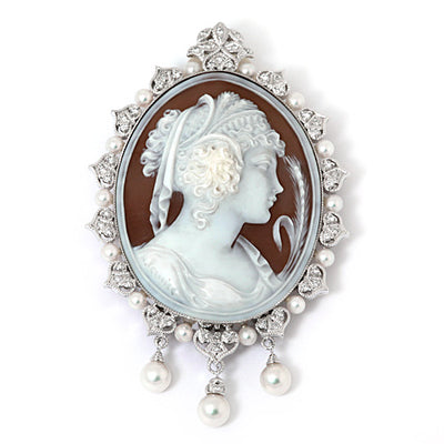 <tc>Shell Cameo Brooch (also used as a pendant top) ｜ BX01499</tc>