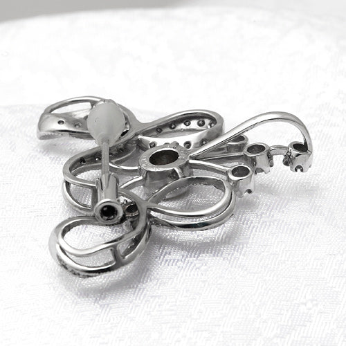 Yellow sapphire & diamond brooch (also used as pendant top) ｜ BX01653