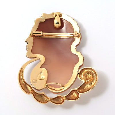 Shell cameo brooch (also used as a pendant top) ｜ BX01683