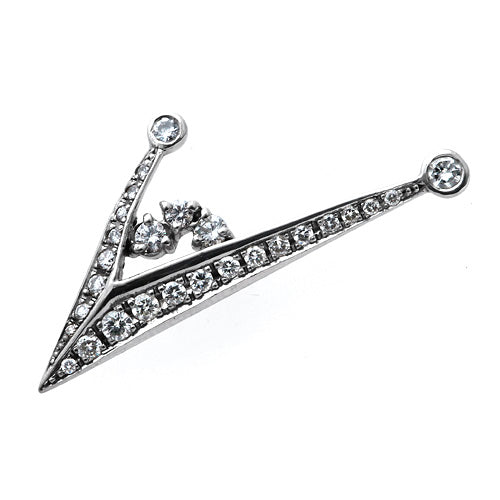 Diamond Tuck Pin Brooch ｜ BX01834