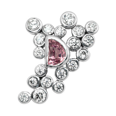 Padparadscha Sapphire Tuck Pin Brooch | BX01839