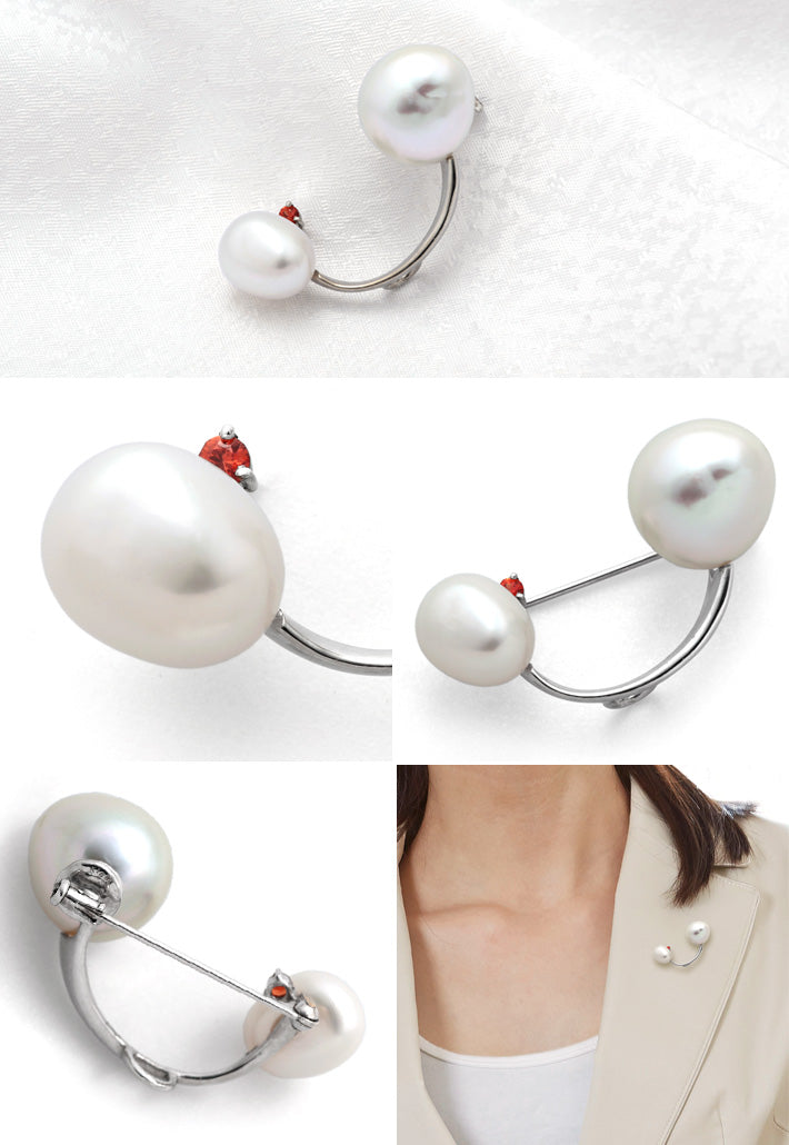 <tc>South Sea  Pearl & Freshwater Pearl Brooch ｜ BX01845</tc>