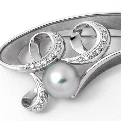 <tc>South Sea Black  Pearl Brooch ｜ BX01849</tc>