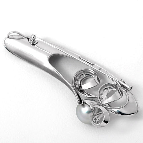 <tc>South Sea Black  Pearl Brooch ｜ BX01849</tc>