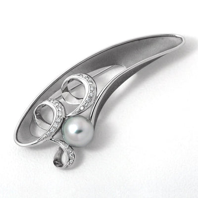 <tc>South Sea Black  Pearl Brooch ｜ BX01849</tc>