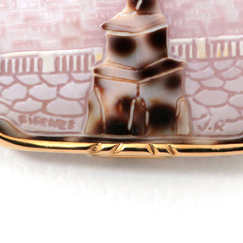 Tiger Skin Cameo Brooch (Pendant Top) | BX01850