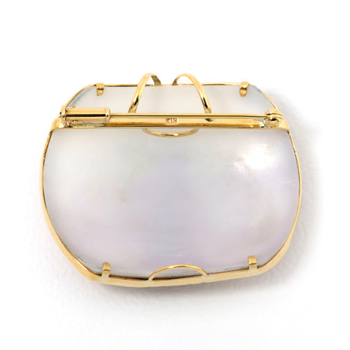 Tiger Skin Cameo Brooch (Pendant Top) | BX01850