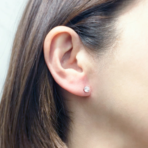 Diamond Earrings | EP03380<br>(0.528ct/E/SI2/3EX H&C, 0.549ct/E/SI2/3EX)