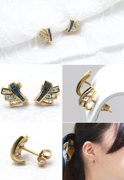 Sapphire Earrings | EP00494