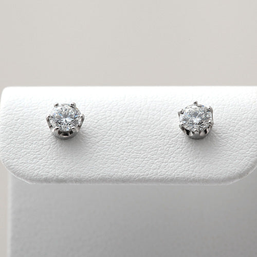 Diamond Half Pair Earrings | VPG2<br> (0.416t/D/SI2/3EX)